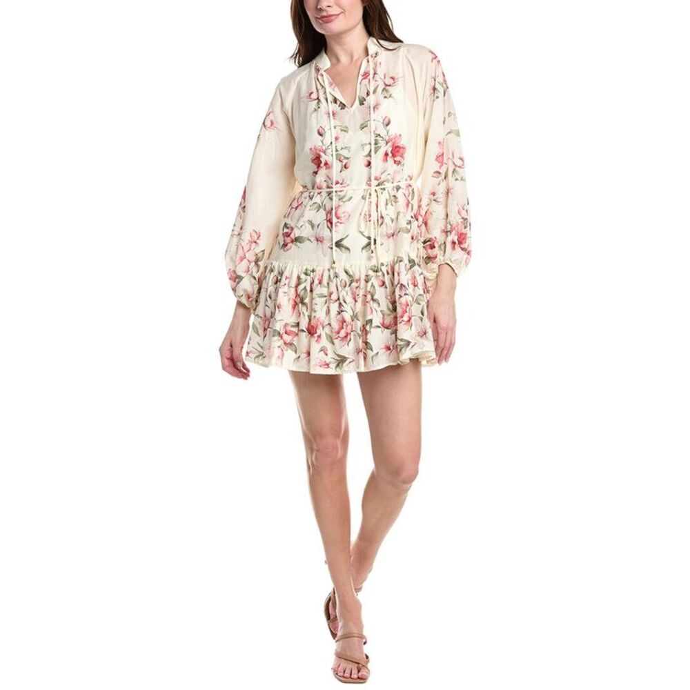 Sam Edelman Womens  Floral Mini Dress, White